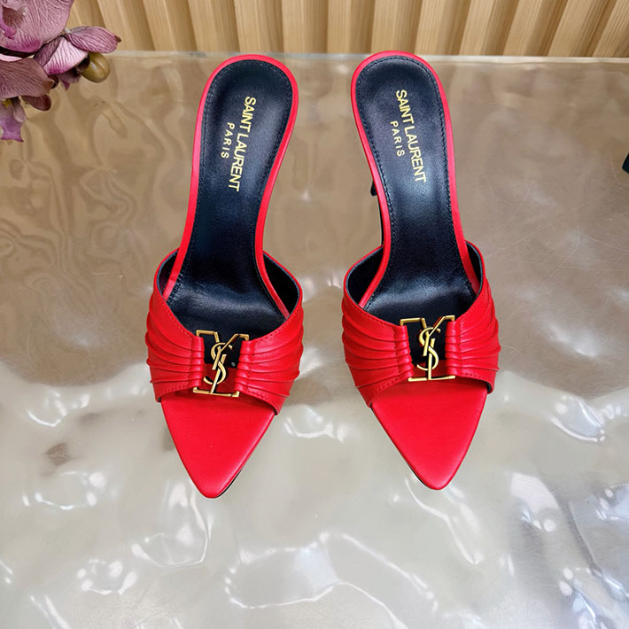 最高級サンローランスーパーコピー Saint Laurent バビロン ミュール スムースレザー レッド 2631203 サン ローラン アウトレット店舗 - 画像 (7)