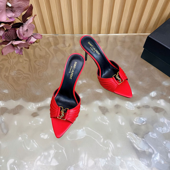 最高級サンローランスーパーコピー Saint Laurent バビロン ミュール スムースレザー レッド 2631203 サン ローラン アウトレット店舗 - 画像 (6)