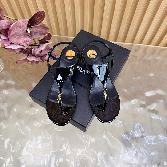 最高級サンローランスーパーコピー Saint Laurent カサンドラ サンダル スムースレザー ブラック 2631205 サン ローラン サンダル アウトレット - 画像 (10)