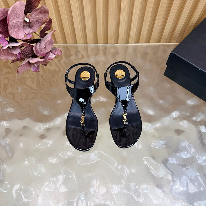 最高級サンローランスーパーコピー Saint Laurent カサンドラ サンダル スムースレザー ブラック 2631205 サン ローラン サンダル アウトレット - 画像 (9)