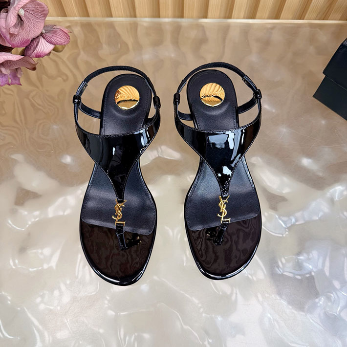 最高級サンローランスーパーコピー Saint Laurent カサンドラ サンダル スムースレザー ブラック 2631205 サン ローラン サンダル アウトレット - 画像 (8)