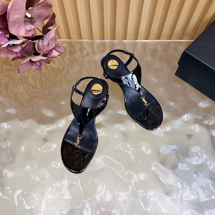 最高級サンローランスーパーコピー Saint Laurent カサンドラ サンダル スムースレザー ブラック 2631205 サン ローラン サンダル アウトレット - 画像 (7)