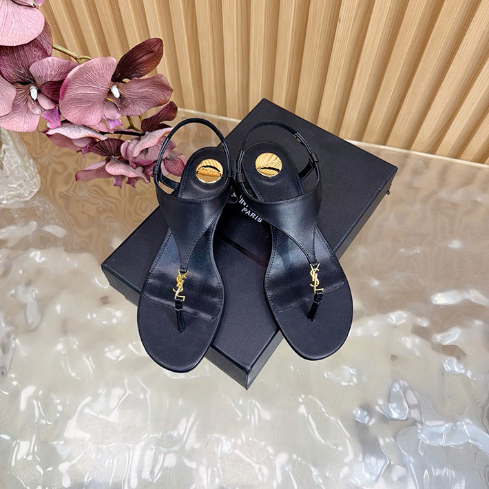 最高級サンローランスーパーコピー Saint Laurent カサンドラ サンダル スムースレザー ブラック 2631208 サン ローラン アウトレット 三田 - 画像 (10)
