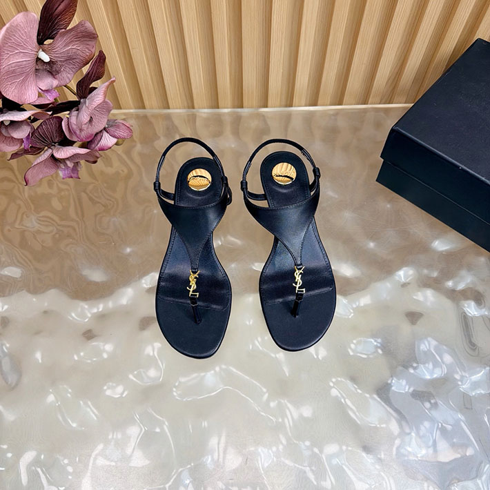 最高級サンローランスーパーコピー Saint Laurent カサンドラ サンダル スムースレザー ブラック 2631208 サン ローラン アウトレット 三田 - 画像 (9)