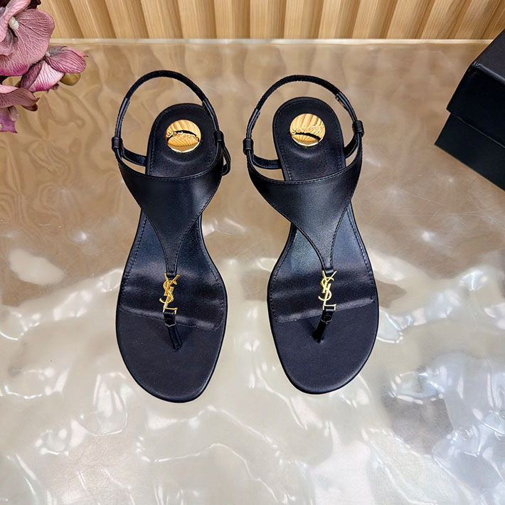 最高級サンローランスーパーコピー Saint Laurent カサンドラ サンダル スムースレザー ブラック 2631208 サン ローラン アウトレット 三田 - 画像 (8)