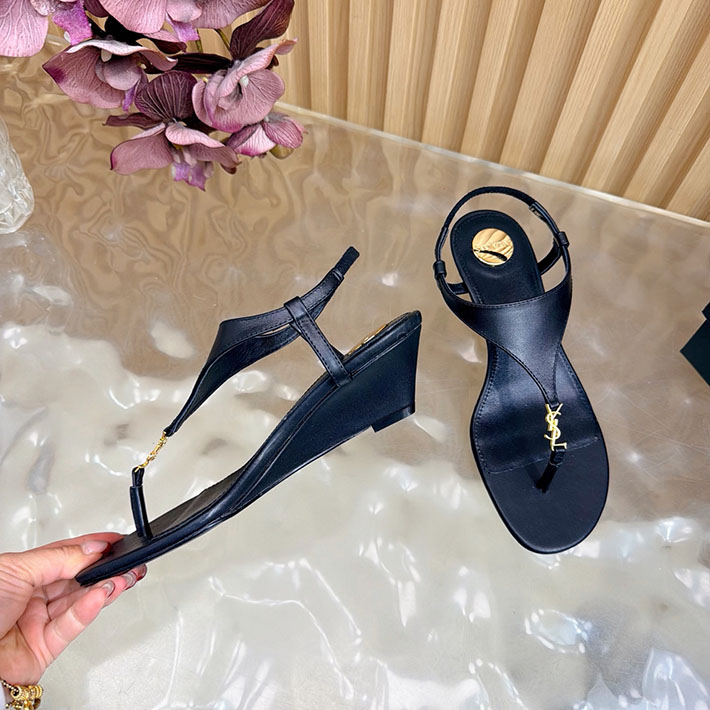 最高級サンローランスーパーコピー Saint Laurent カサンドラ サンダル スムースレザー ブラック 2631208 サン ローラン アウトレット 三田 - 画像 (6)