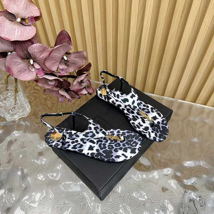 最高級サンローランスーパーコピー Saint Laurent カサンドラ サンダル レオパードグログラン ホワイト 2631215 サン ローラン サンダル レディース - 画像 (2)