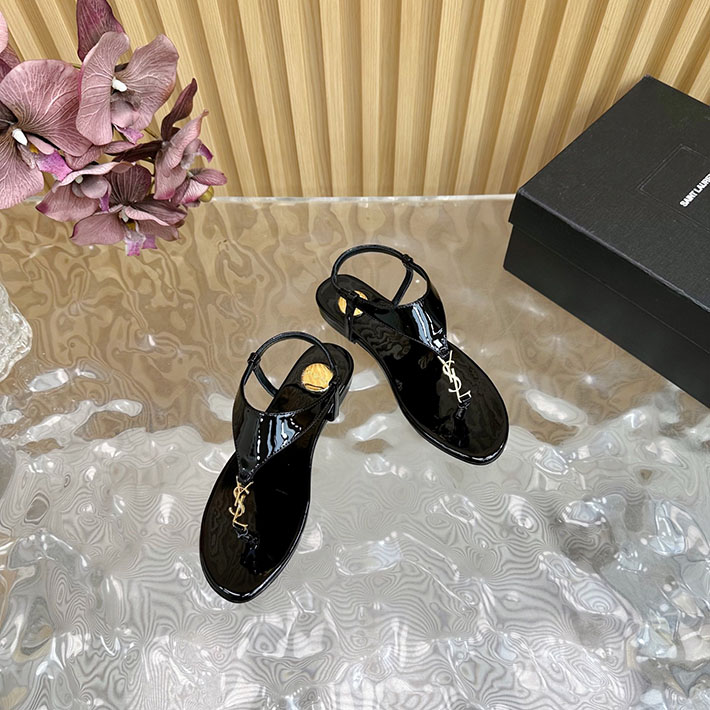 最高級サンローランスーパーコピー Saint Laurent カサンドラ レディース フラットシューズ ブラック 2631219 サン ローラン 靴 アウトレット - 画像 (9)