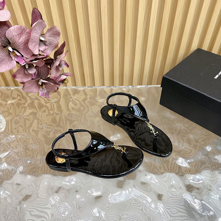 最高級サンローランスーパーコピー Saint Laurent カサンドラ レディース フラットシューズ ブラック 2631219 サン ローラン 靴 アウトレット - 画像 (8)