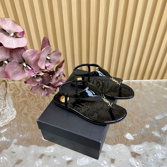 最高級サンローランスーパーコピー Saint Laurent カサンドラ レディース フラットシューズ ブラック 2631219 サン ローラン 靴 アウトレット - 画像 (5)