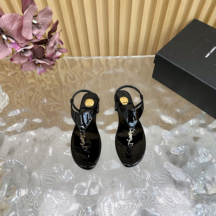 最高級サンローランスーパーコピー Saint Laurent カサンドラ レディース フラットシューズ ブラック 2631219 サン ローラン 靴 アウトレット - 画像 (2)