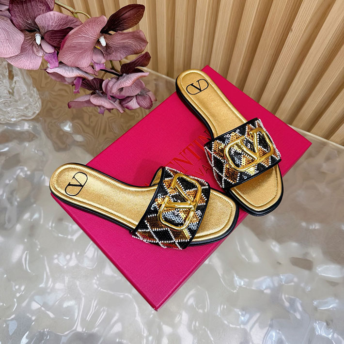 最高級ヴァレンティノスーパーコピー VALENTINO Vロゴ シグネチャー サンダル 2026新作 ゴールド 2631229 ヴァレンティノ サンダル アウトレット - 画像 (9)