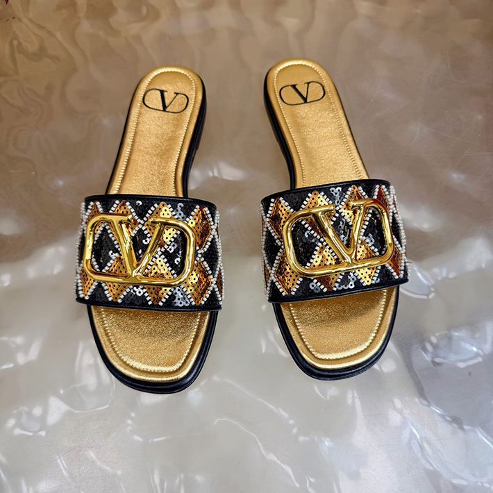 最高級ヴァレンティノスーパーコピー VALENTINO Vロゴ シグネチャー サンダル 2026新作 ゴールド 2631229 ヴァレンティノ サンダル アウトレット - 画像 (6)