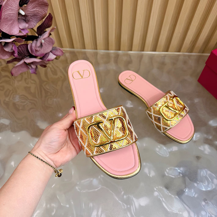 最高級ヴァレンティノスーパーコピー VALENTINO Vロゴ シグネチャー サンダル 2026新作 ピンク 2631230 ヴァレンティノ サンダル レディース - 画像 (4)