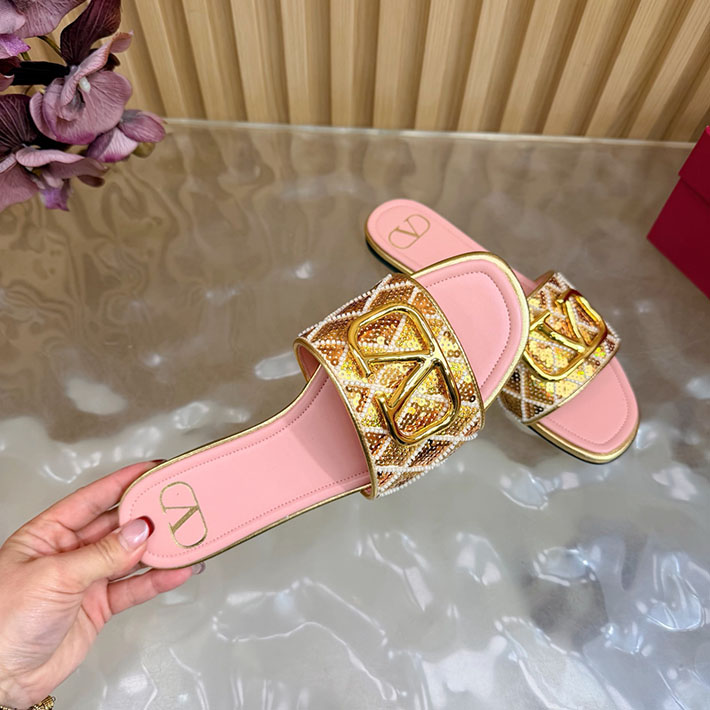 最高級ヴァレンティノスーパーコピー VALENTINO Vロゴ シグネチャー サンダル 2026新作 ピンク 2631230 ヴァレンティノ サンダル レディース - 画像 (3)