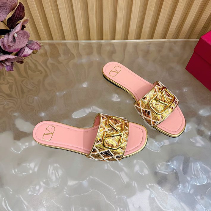 最高級ヴァレンティノスーパーコピー VALENTINO Vロゴ シグネチャー サンダル 2026新作 ピンク 2631230 ヴァレンティノ サンダル レディース - 画像 (2)