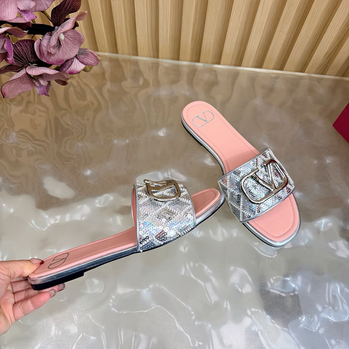 最高級ヴァレンティノスーパーコピー VALENTINO Vロゴ シグネチャー サンダル 2026新作 ピンク 2631231 ヴァレンティノ 靴 レディース - 画像 (3)