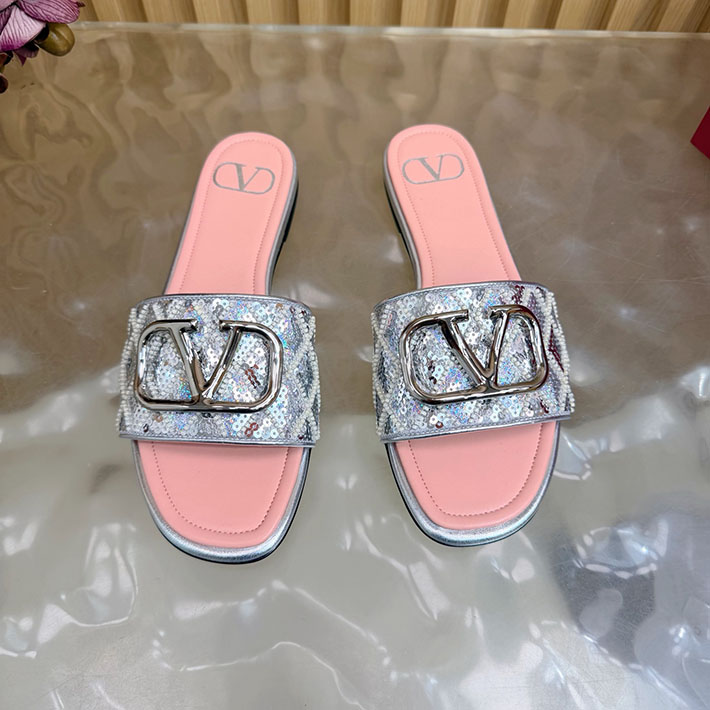 最高級ヴァレンティノスーパーコピー VALENTINO Vロゴ シグネチャー サンダル 2026新作 ピンク 2631231 ヴァレンティノ 靴 レディース - 画像 (8)