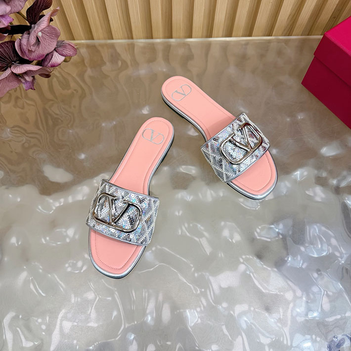 最高級ヴァレンティノスーパーコピー VALENTINO Vロゴ シグネチャー サンダル 2026新作 ピンク 2631231 ヴァレンティノ 靴 レディース - 画像 (7)