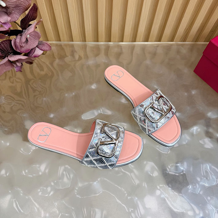 最高級ヴァレンティノスーパーコピー VALENTINO Vロゴ シグネチャー サンダル 2026新作 ピンク 2631231 ヴァレンティノ 靴 レディース - 画像 (4)