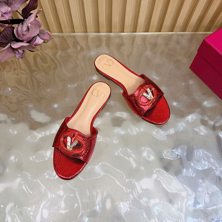 最高級ヴァレンティノスーパーコピー VALENTINO サンダル Vロゴ レディース 2026年春夏 新作 レッド 2631233 ヴァレンティノ サンダル アウトレット - 画像 (6)