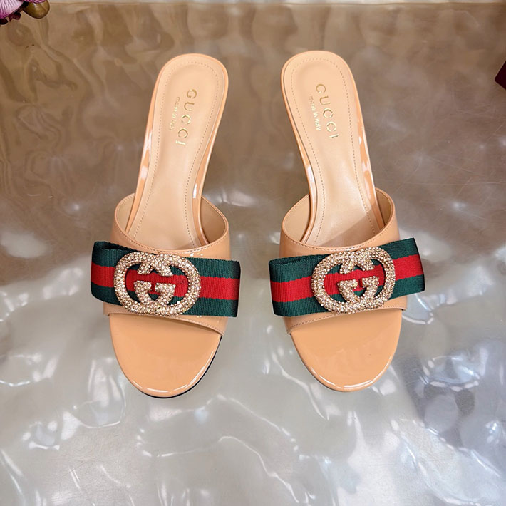グッチ直営アウトレット店 GUCCI 2026年春夏 新作 サンダル ミュール シェリーライン ベージュ 2631243 グッチ サンダル アウトレット - 画像 (7)