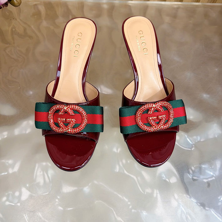 グッチ直営アウトレット店 GUCCI 2026年春夏 新作 サンダル ミュール シェリーライン レッド 2631246 グッチ 靴 サンダル - 画像 (7)