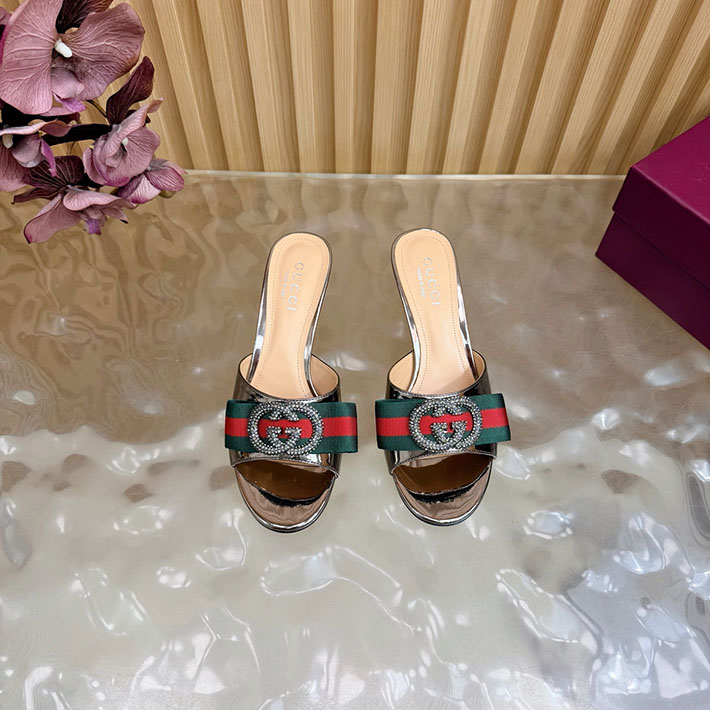 グッチ直営アウトレット店 GUCCI 2026年春夏 新作 サンダル ミュール シェリーライン ブラウン 2631248 グッチ サンダル 安い - 画像 (8)