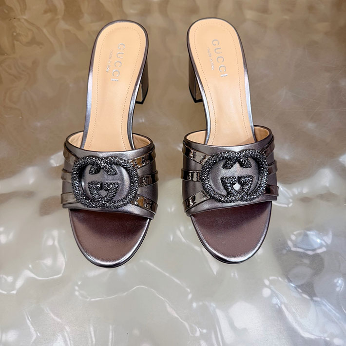 グッチ直営アウトレット店 GUCCI 2026年春夏 新作 インターロッキングG カットアウトサンダル 2631258 グッチ サンダル 安い - 画像 (6)
