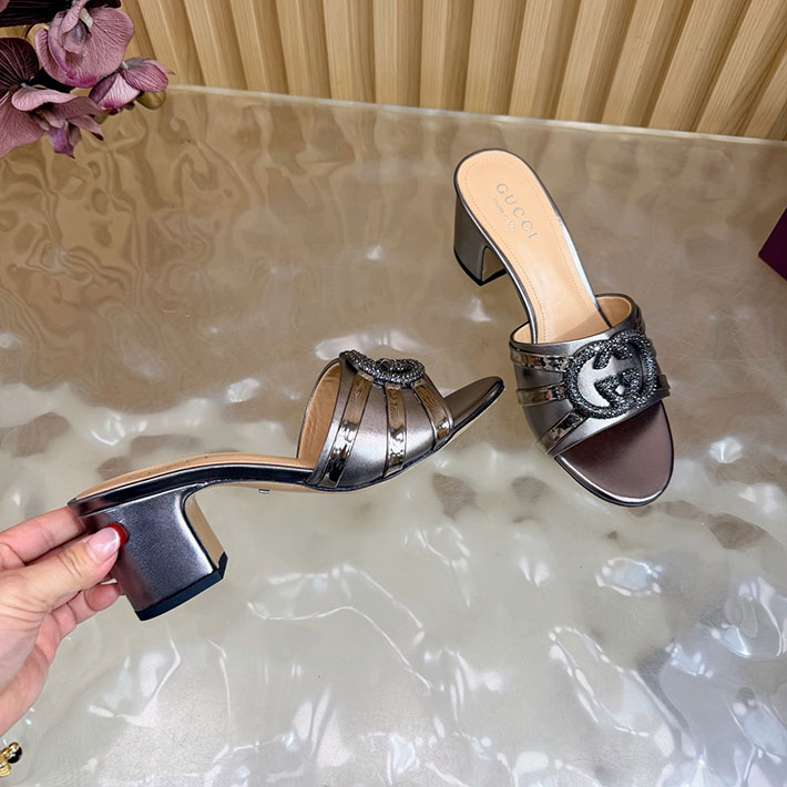グッチ直営アウトレット店 GUCCI 2026年春夏 新作 インターロッキングG カットアウトサンダル 2631258 グッチ サンダル 安い - 画像 (5)