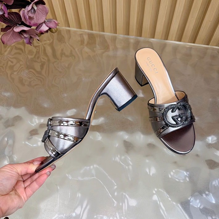 グッチ直営アウトレット店 GUCCI 2026年春夏 新作 インターロッキングG カットアウトサンダル 2631258 グッチ サンダル 安い - 画像 (4)