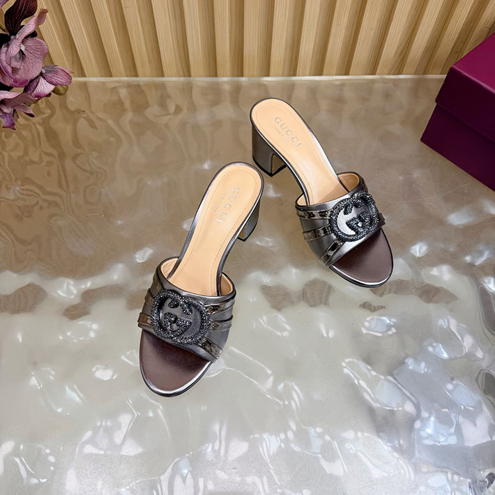 グッチ直営アウトレット店 GUCCI 2026年春夏 新作 インターロッキングG カットアウトサンダル 2631258 グッチ サンダル 安い - 画像 (3)