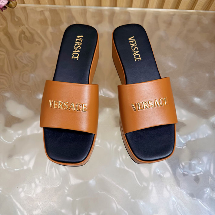 最高級ヴェルサーチェスーパーコピー VERSACE 2026年春夏 新作 Logo 60mm ミュール サンダル オレンジ 2631269 ヴェルサーチ 靴 アウトレット - 画像 (6)