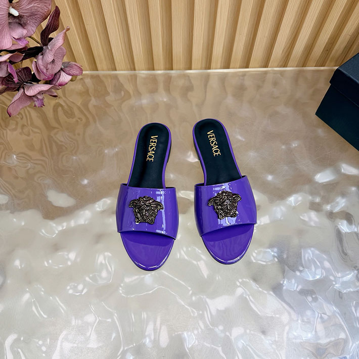 最高級ヴェルサーチェスーパーコピー VERSACE レザーサンダル 本革 2026新作 通販 バイオレット 2631292 ヴェルサーチ アウトレット 値段 - 画像 (7)
