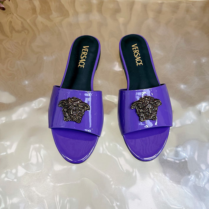 最高級ヴェルサーチェスーパーコピー VERSACE レザーサンダル 本革 2026新作 通販 バイオレット 2631292 ヴェルサーチ アウトレット 値段 - 画像 (6)