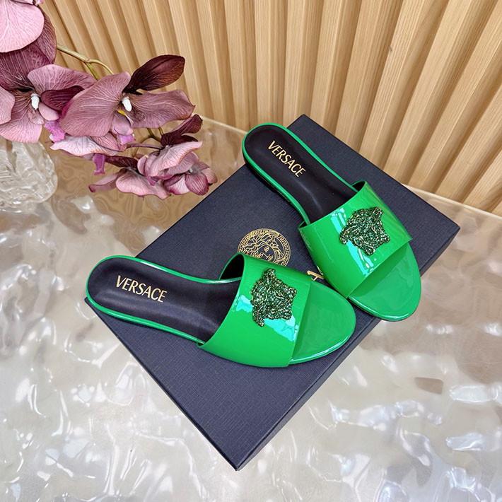 最高級ヴェルサーチェスーパーコピー VERSACE レザーサンダル 本革 2026新作 通販 グリーン 2631293 ヴェルサーチ アウトレット 店舗 - 画像 (8)