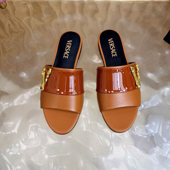最高級ヴェルサーチェスーパーコピー VERSACE 2026年最新 特集 レディース 夏サンダル オレンジ 2631299 ヴェルサーチ 靴 サンダル - 画像 (6)
