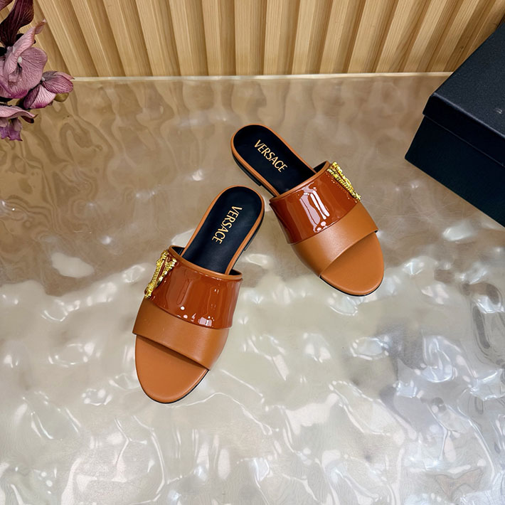最高級ヴェルサーチェスーパーコピー VERSACE 2026年最新 特集 レディース 夏サンダル オレンジ 2631299 ヴェルサーチ 靴 サンダル - 画像 (5)