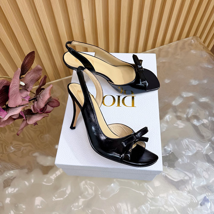 最高級ディオールスーパーコピー Dior 2026年最新 ヒール スリングバックサンダル ブラック 2631306 ディオール サンダル レディース - 画像 (9)