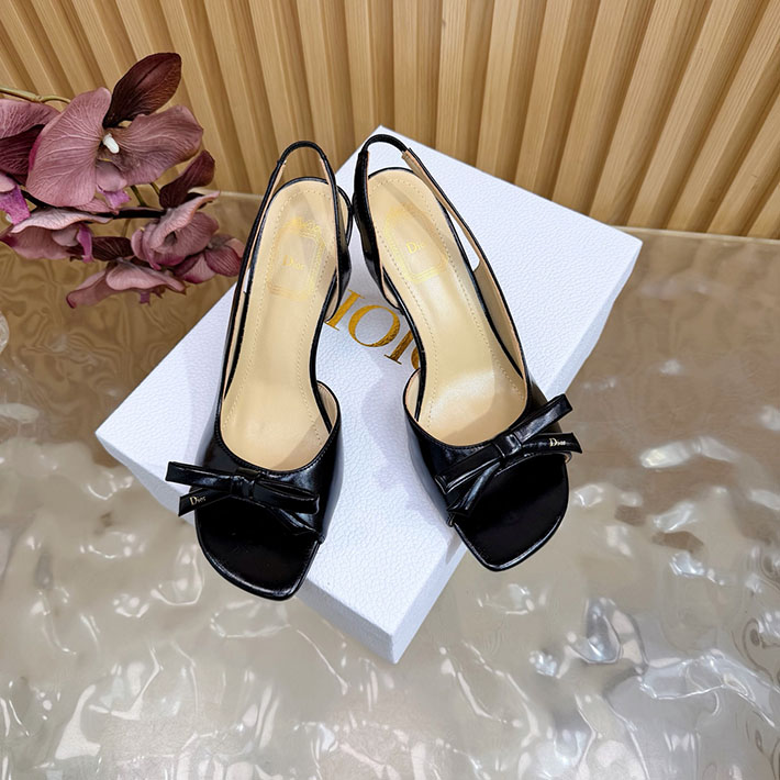 最高級ディオールスーパーコピー Dior 2026年最新 ヒール スリングバックサンダル ブラック 2631306 ディオール サンダル レディース - 画像 (8)
