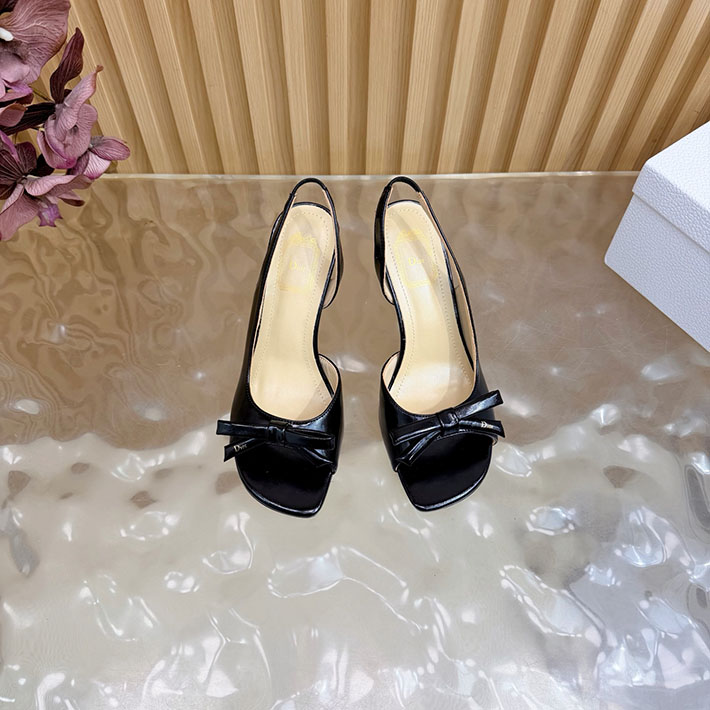 最高級ディオールスーパーコピー Dior 2026年最新 ヒール スリングバックサンダル ブラック 2631306 ディオール サンダル レディース - 画像 (7)