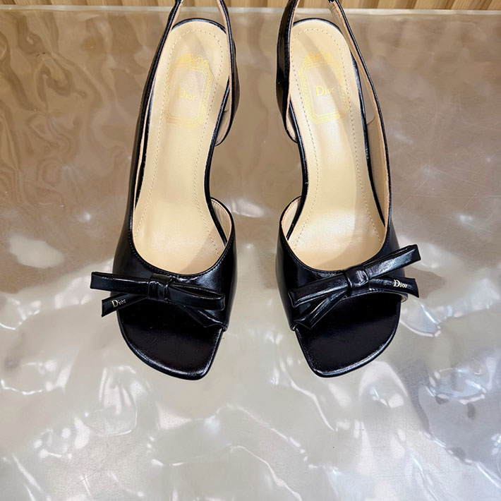 最高級ディオールスーパーコピー Dior 2026年最新 ヒール スリングバックサンダル ブラック 2631306 ディオール サンダル レディース - 画像 (6)