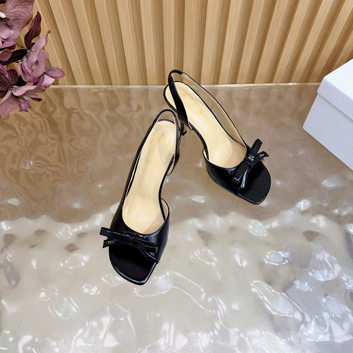 最高級ディオールスーパーコピー Dior 2026年最新 ヒール スリングバックサンダル ブラック 2631306 ディオール サンダル レディース - 画像 (5)