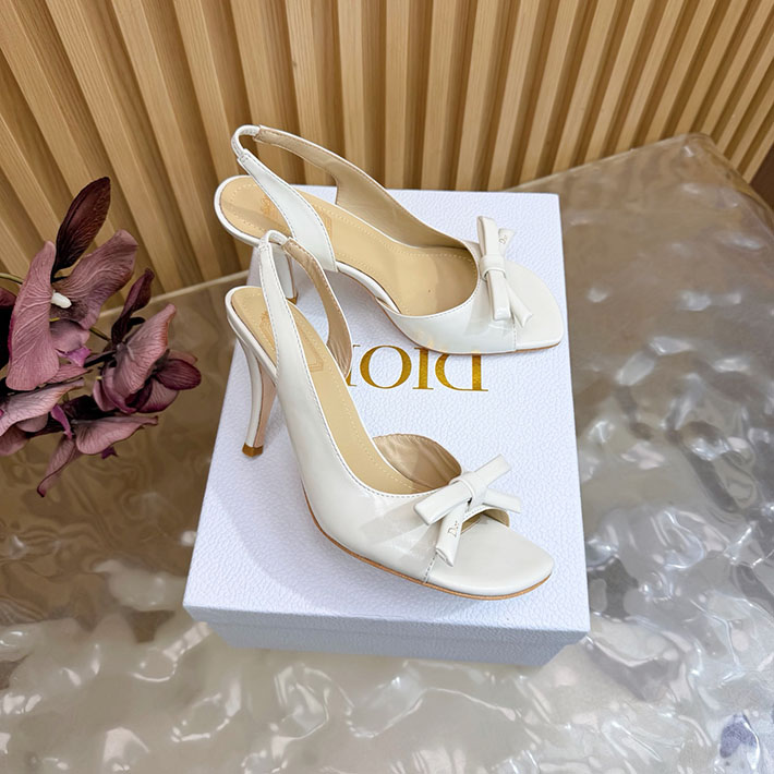最高級ディオールスーパーコピー Dior 2026年最新 ヒール スリングバックサンダル ホワイト 2631307 ディオール 靴 レディース - 画像 (9)