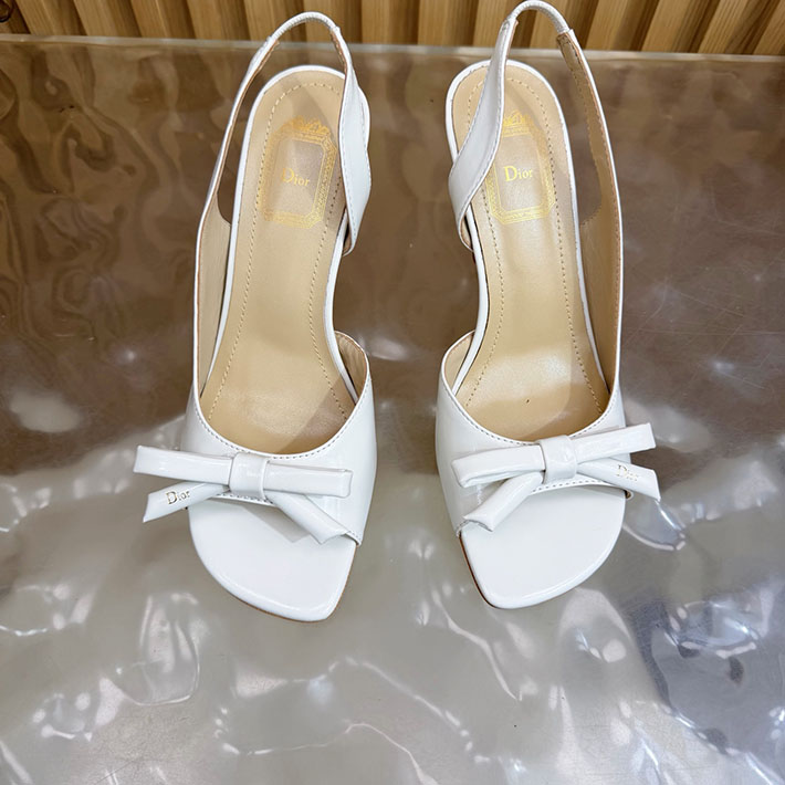 最高級ディオールスーパーコピー Dior 2026年最新 ヒール スリングバックサンダル ホワイト 2631307 ディオール 靴 レディース - 画像 (6)
