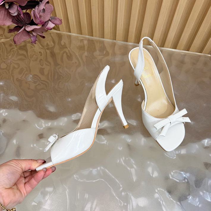 最高級ディオールスーパーコピー Dior 2026年最新 ヒール スリングバックサンダル ホワイト 2631307 ディオール 靴 レディース - 画像 (4)