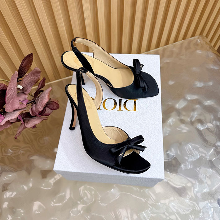 最高級ディオールスーパーコピー Dior 2026年最新 ヒール スリングバックサンダル ブラック 2631310 ディオール サンダル 新作 - 画像 (9)