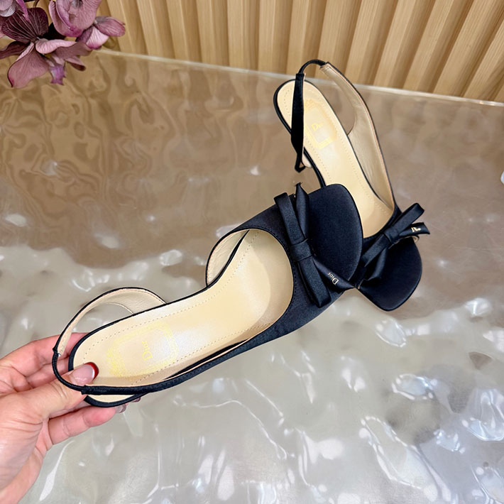 最高級ディオールスーパーコピー Dior 2026年最新 ヒール スリングバックサンダル ブラック 2631310 ディオール サンダル 新作 - 画像 (2)