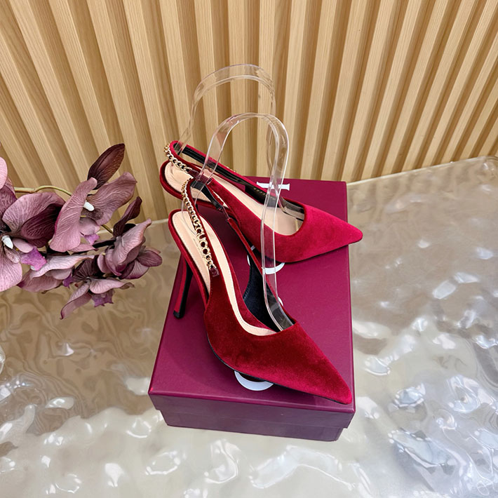 グッチ直営アウトレット店 GUCCI 2026年 新作 ヒール シューズ 靴 レディース ミュール レッド 2631337 グッチ サンダル アウトレット - 画像 (9)