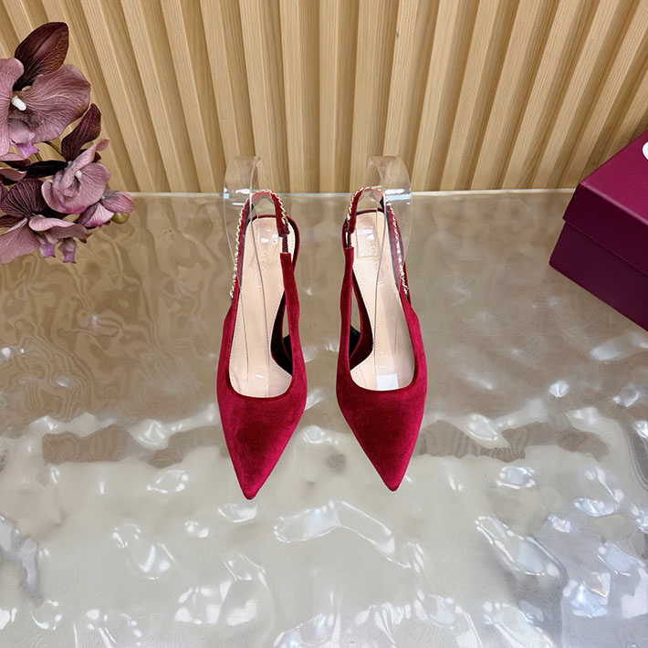 グッチ直営アウトレット店 GUCCI 2026年 新作 ヒール シューズ 靴 レディース ミュール レッド 2631337 グッチ サンダル アウトレット - 画像 (7)